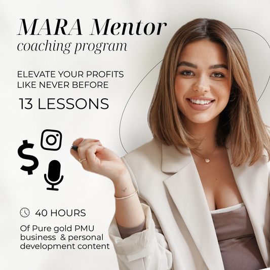 Coaching program promotional graphic featuring a smiling woman, key details, and icons.