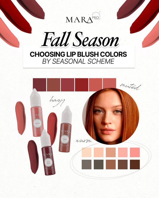 Choosing Lip Blushing Pigments for Fall Tones