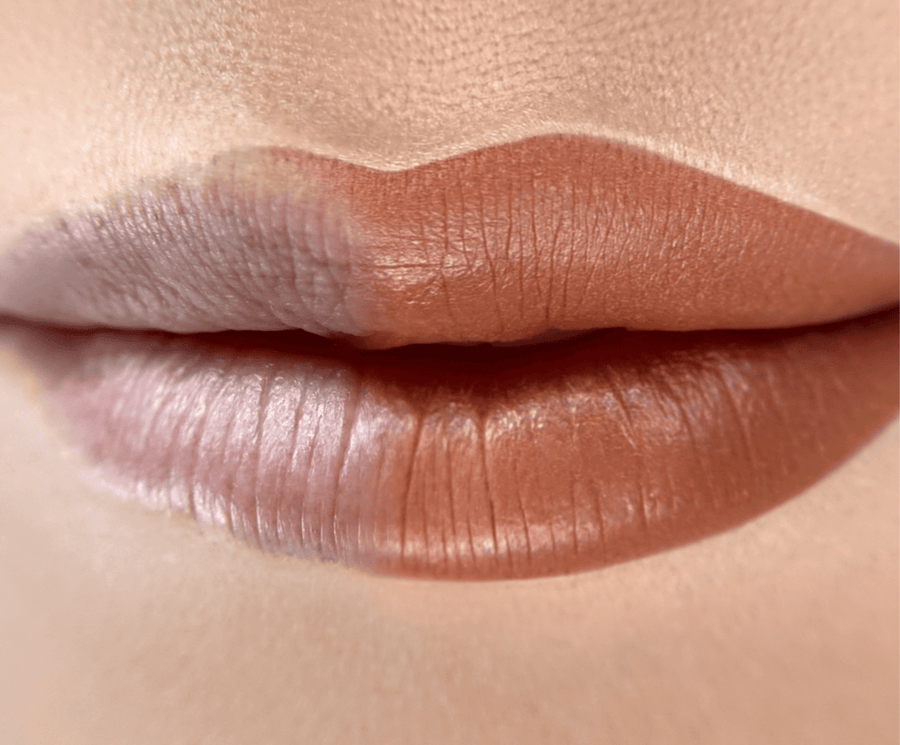 Healed NAKED lips: warm beige with copper depth